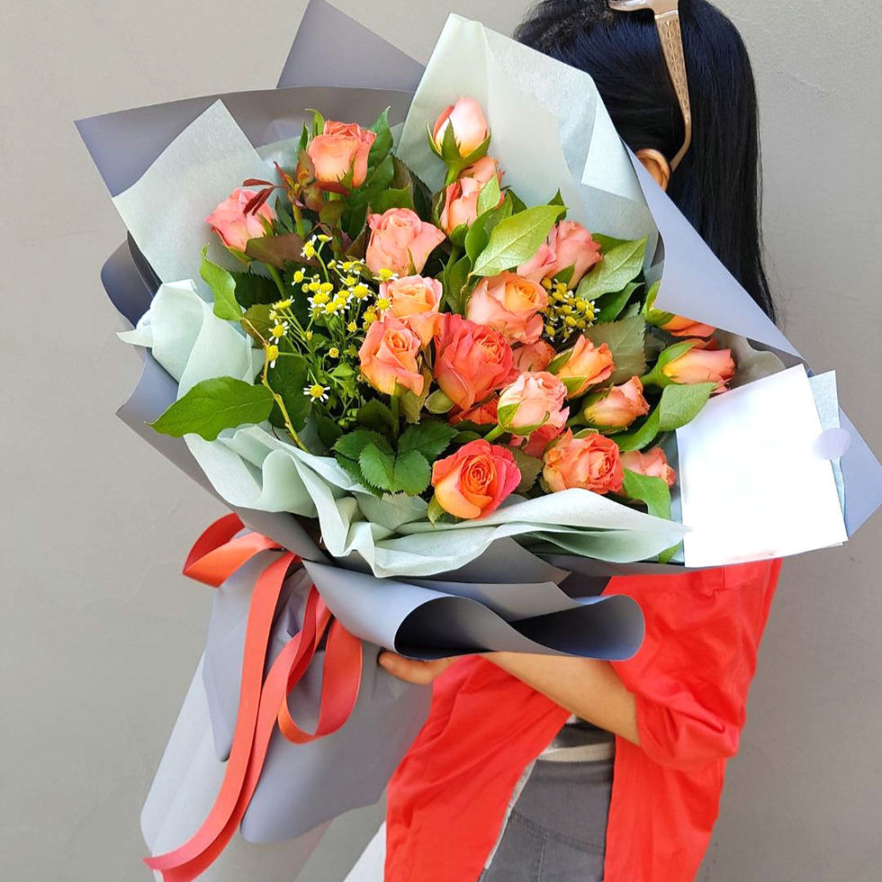 Thumbnail: Sweet 24 Coral Orange Roses