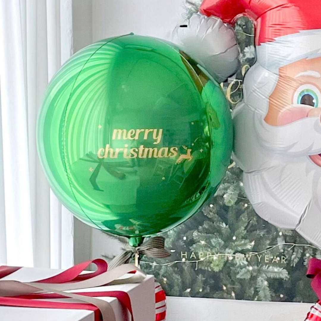Green Ornament Single Balloon