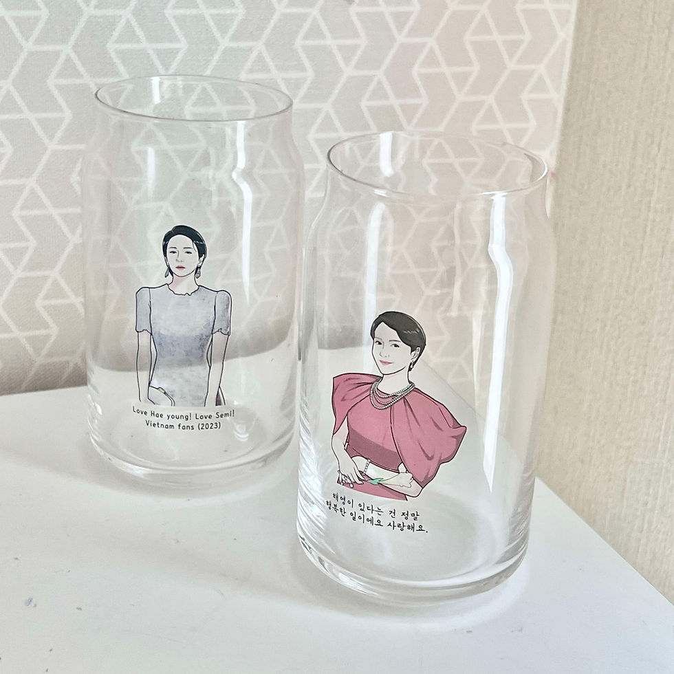 Thumbnail: Illustration Beer Glasses (2 glasses/set)