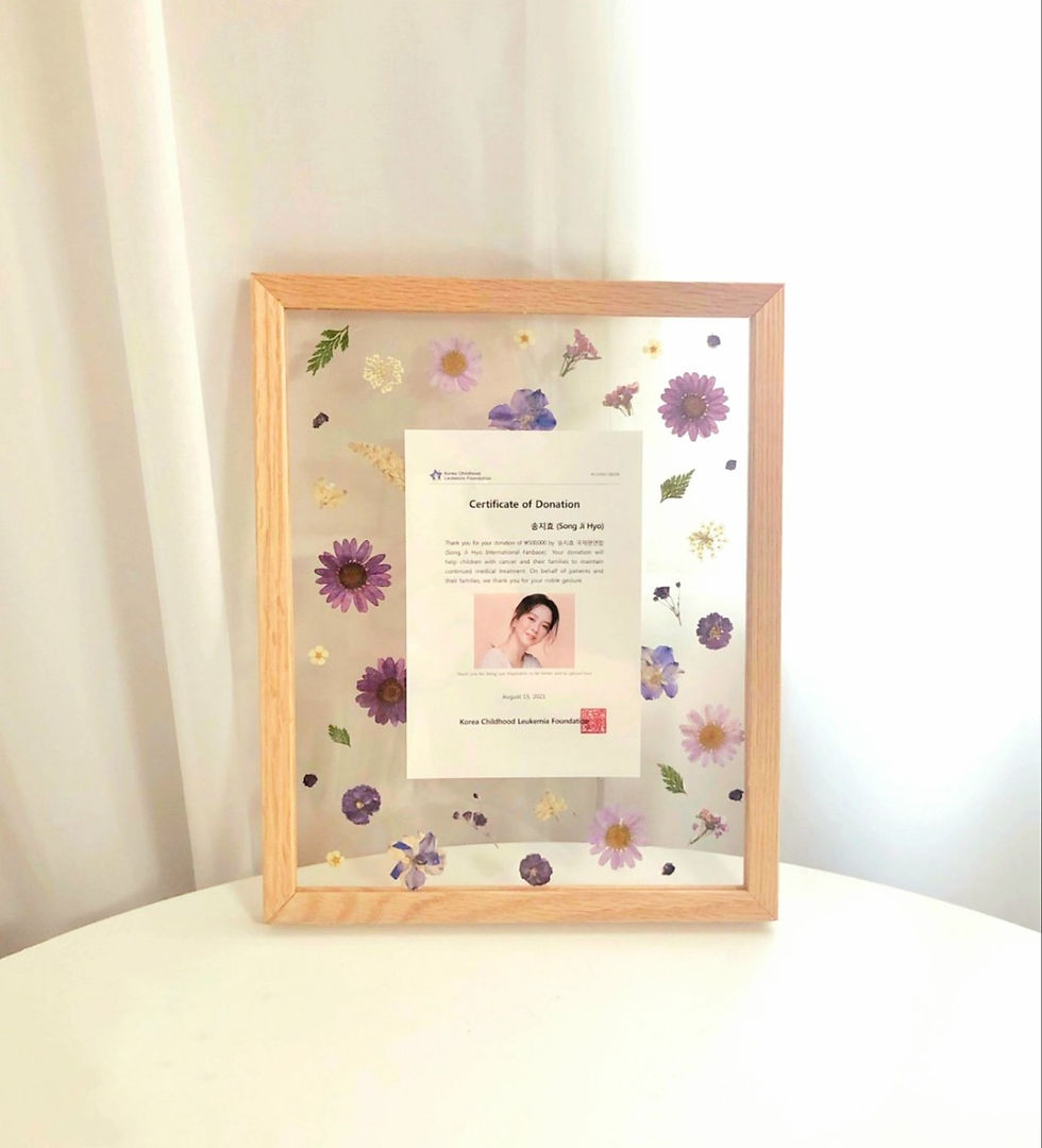 Thumbnail: Pressed Flower Frame with Letter
