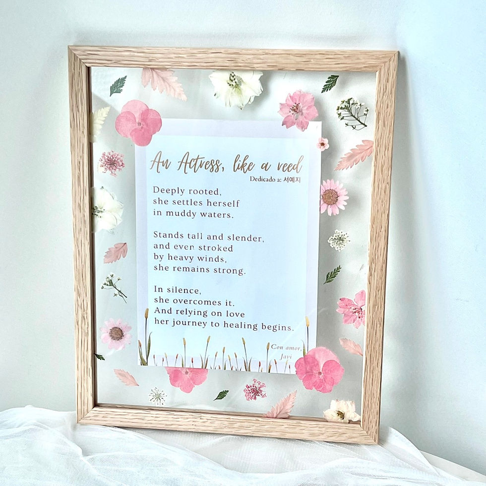 Thumbnail: Pressed Flower Frame with Letter
