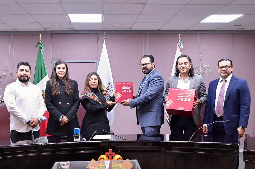 *Recibe Congreso de Veracruz el proyecto de Presupuesto de Egresos 2026*