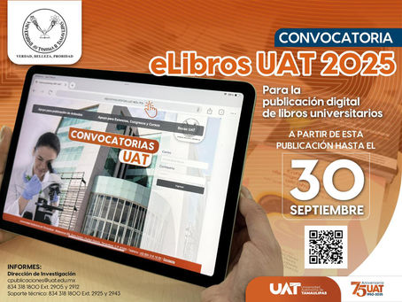 Lanza la UAT convocatoria para la publicación de libros digitales