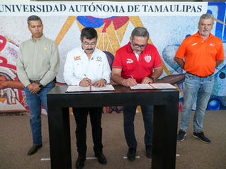 Firma la UAT alianza deportiva entre Correcaminos y el Club Necaxa de la Liga MX