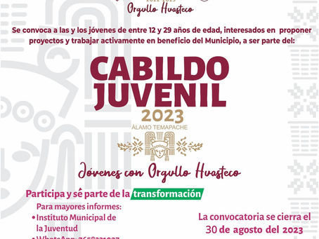 Gobierno Municipal amplía fecha de registro para la conformación del Cabildo Juvenil 2023