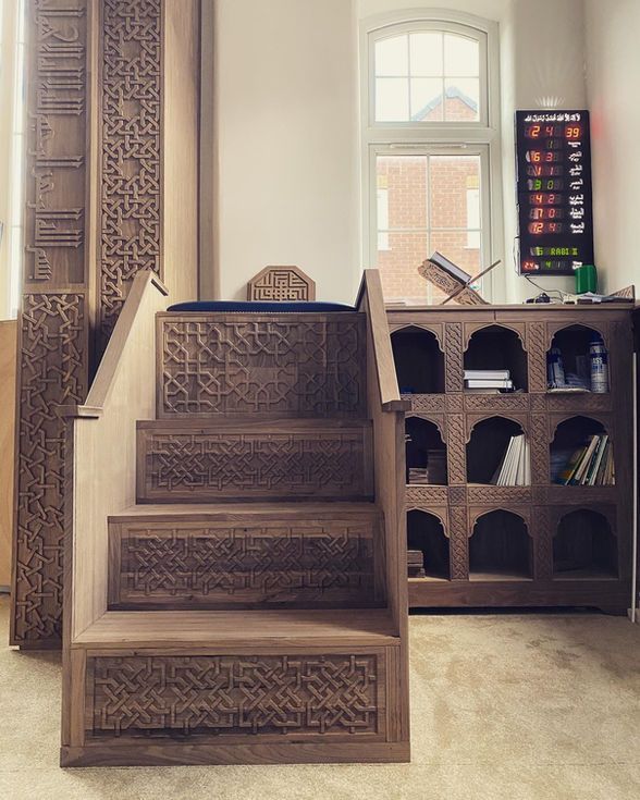 Mihrab Mimbar Bookcases Mosque Home Islam Masjid Mehrab Minbar