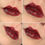 Thumbnail: Four close-up shots of lips with Dark Matter - Sheer Berry Blue Shimmer Lip Gloss i