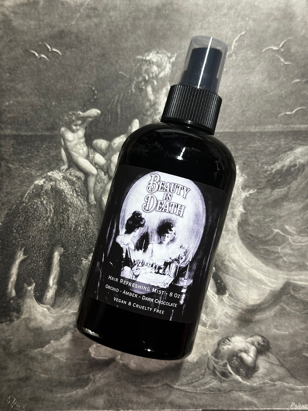Thumbnail: Black bottle with skull label, Party of Death, against a vintage background.