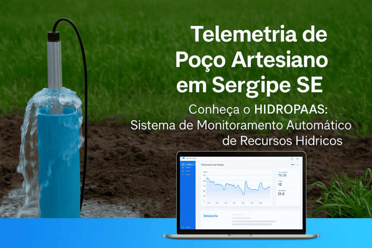 telemetria monitoramento de poço artesiano em sergipe