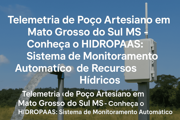 telemetria monitoramento de poço artesiano em mato grosso do sul