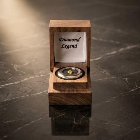 Memorial diamond representando uma herança de amor eterno.