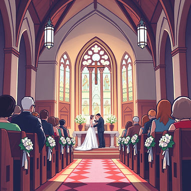 A wedding ceremony in a church.jpg