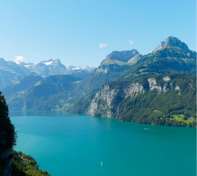 Lake Lucerne in Lucerne Switzerland