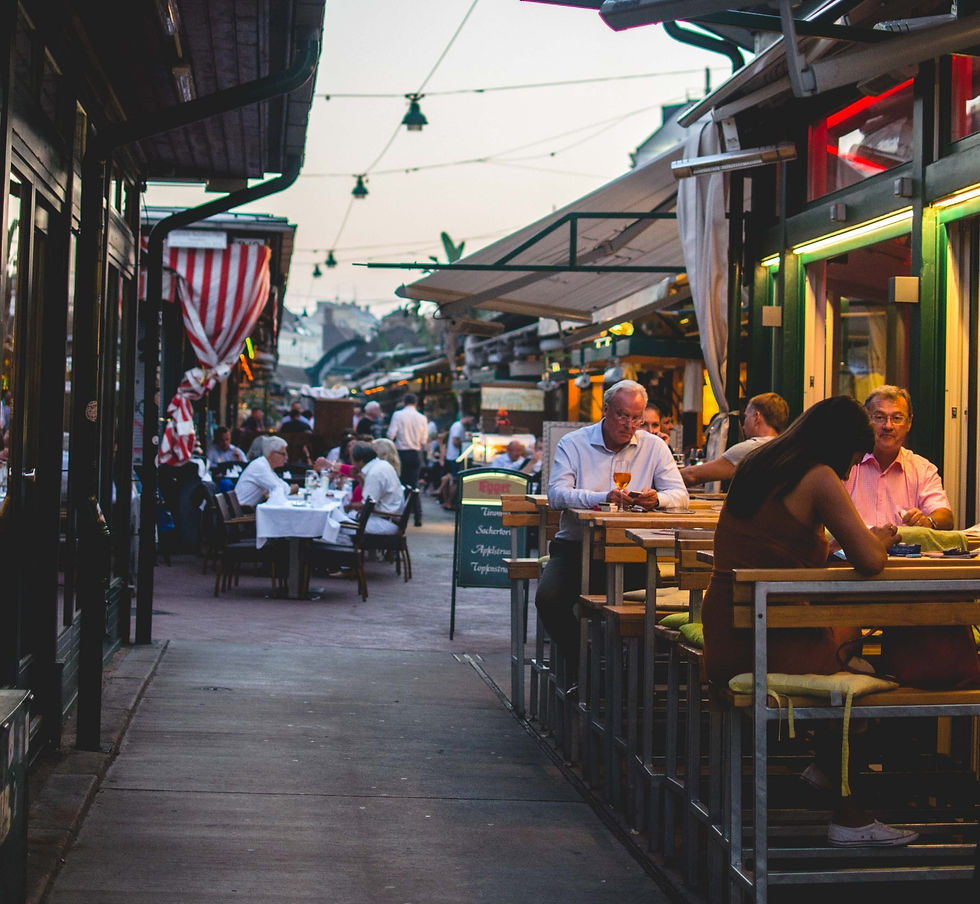 Dining in Vienna, Austria
