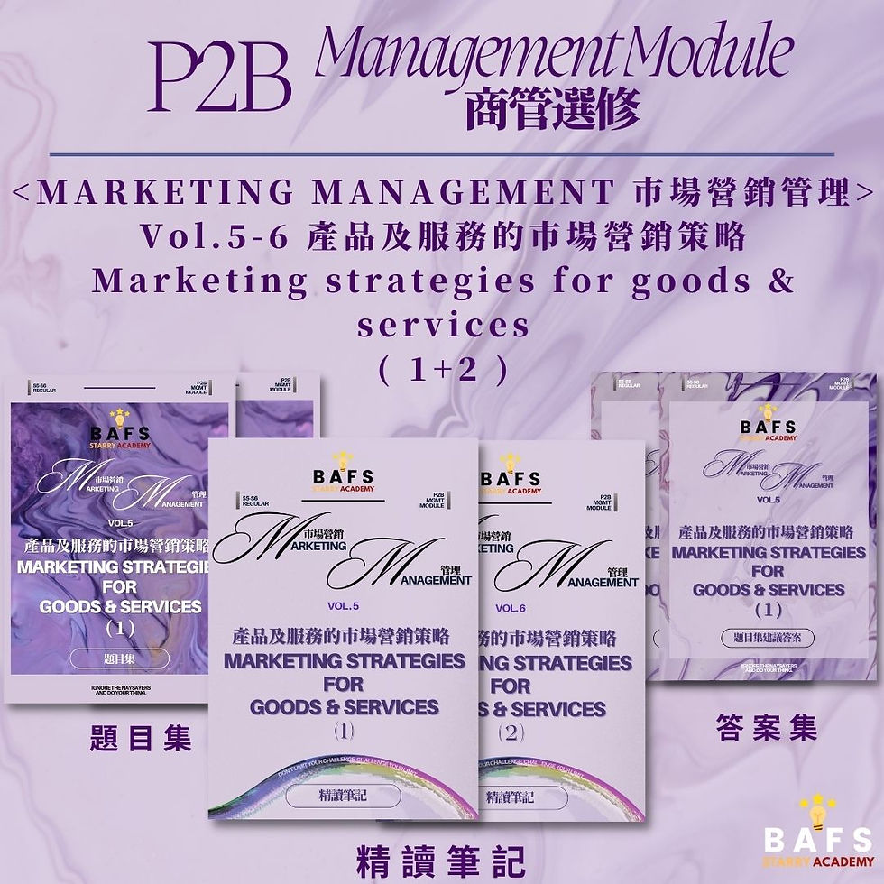 Thumbnail: S4-6 商管: P2B: Marketing Management 市場營銷管理  (自選課題）