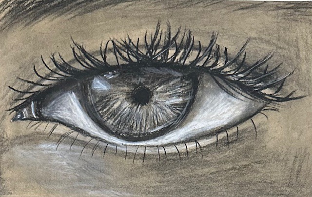 eye drawing by oviya prabhu, falakarts