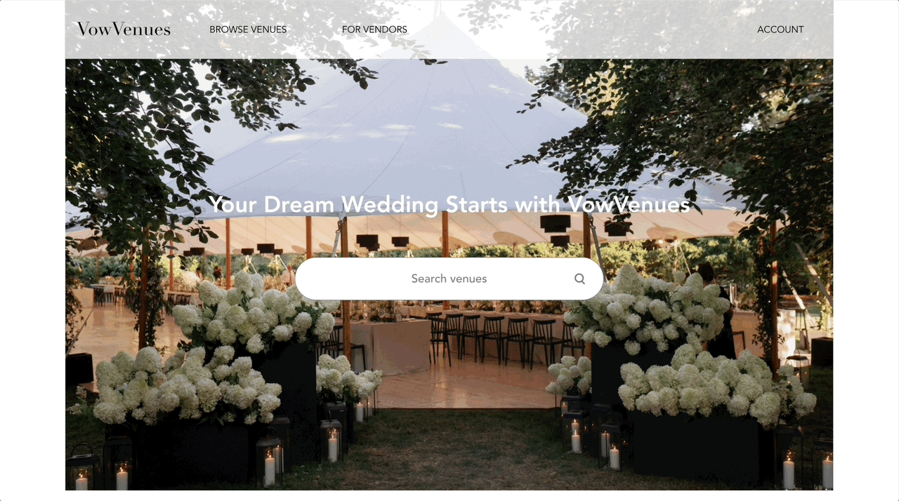 Vow Venues Gif - Request Tour