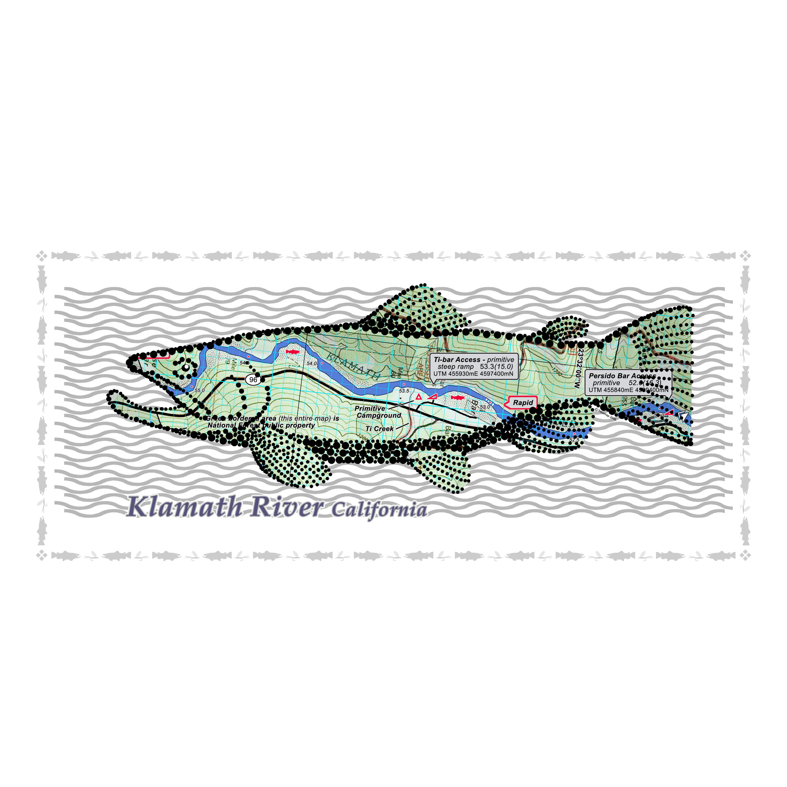 Klamath River Fish Poster