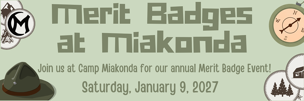Merit Badge, merit badges, badge, badges, miakonda, camp miakonda, merit badges at miakonda