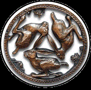 three hares carving