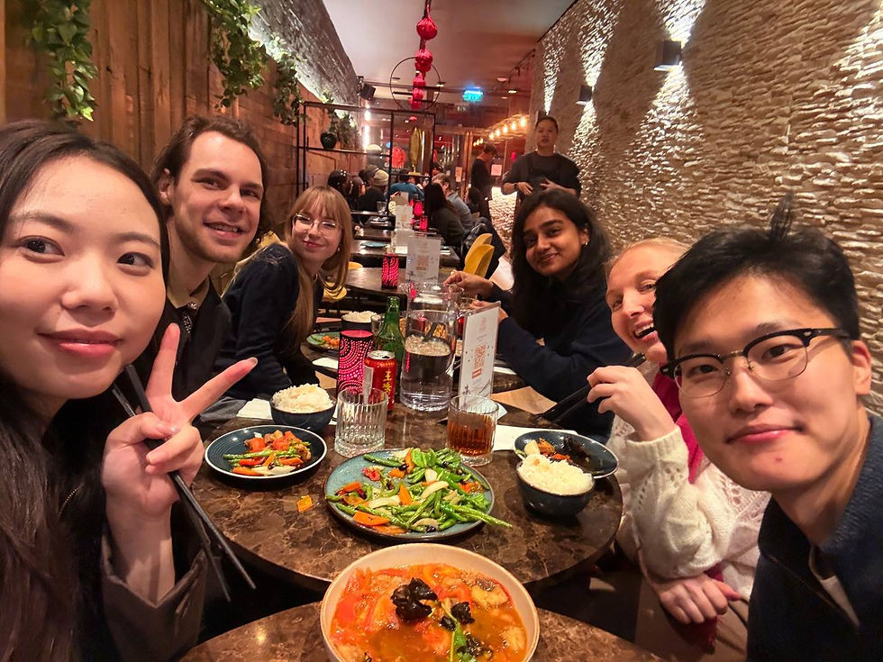 Our full team together during Chinese New Year (Photo by Yueer Peng)