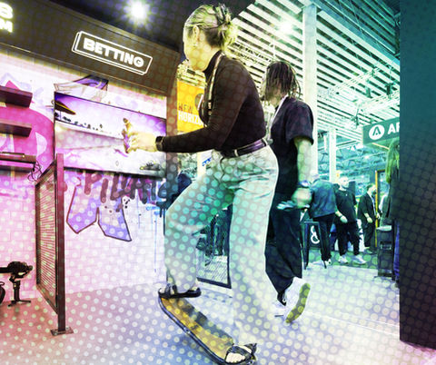 Metro station scenography, skateboard challenge, bubble tea bar and merchandising.