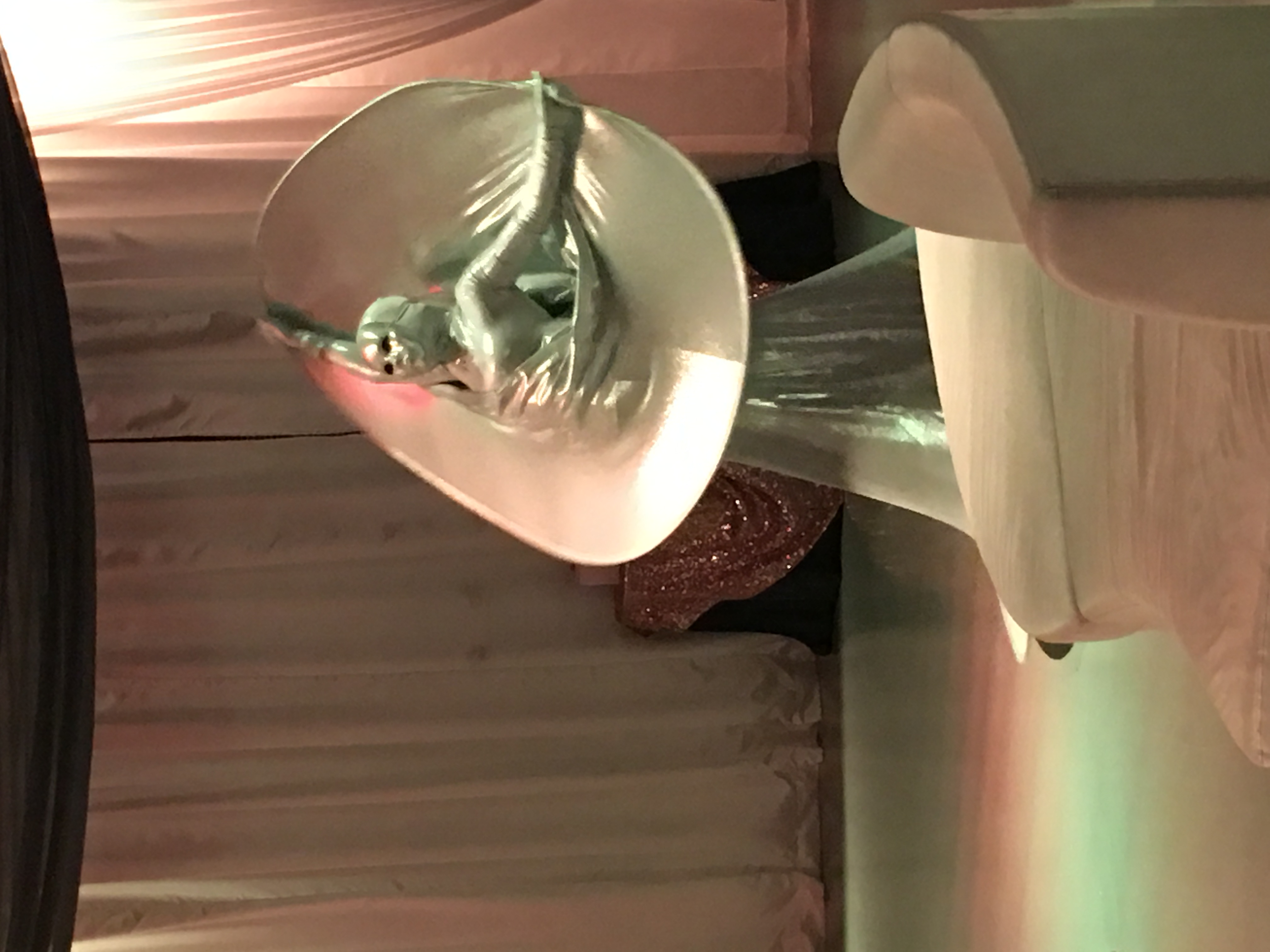 Cirque live Statue Silver Diva