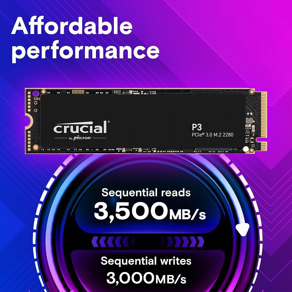 Thumbnail: Crucial P3 Series SSD | M.2 NVME | 2TB