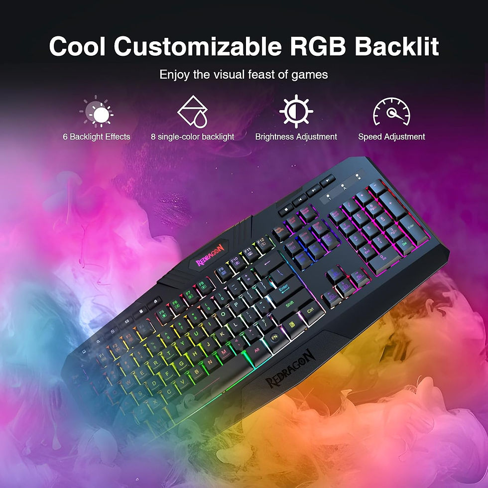 Thumbnail: Redragon K503 HARPE Membrane RGB Gaming Keyboard