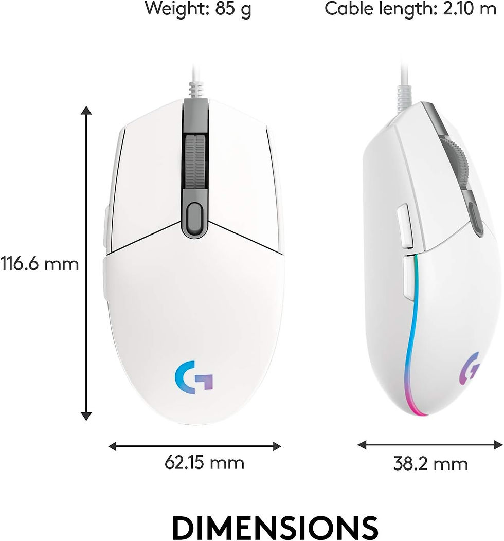 Thumbnail: Logitech G203 LIGHTSYNC Gaming Mouse White