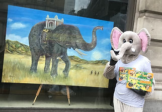 Tunza the Elephant with Elephant Painting.jpg