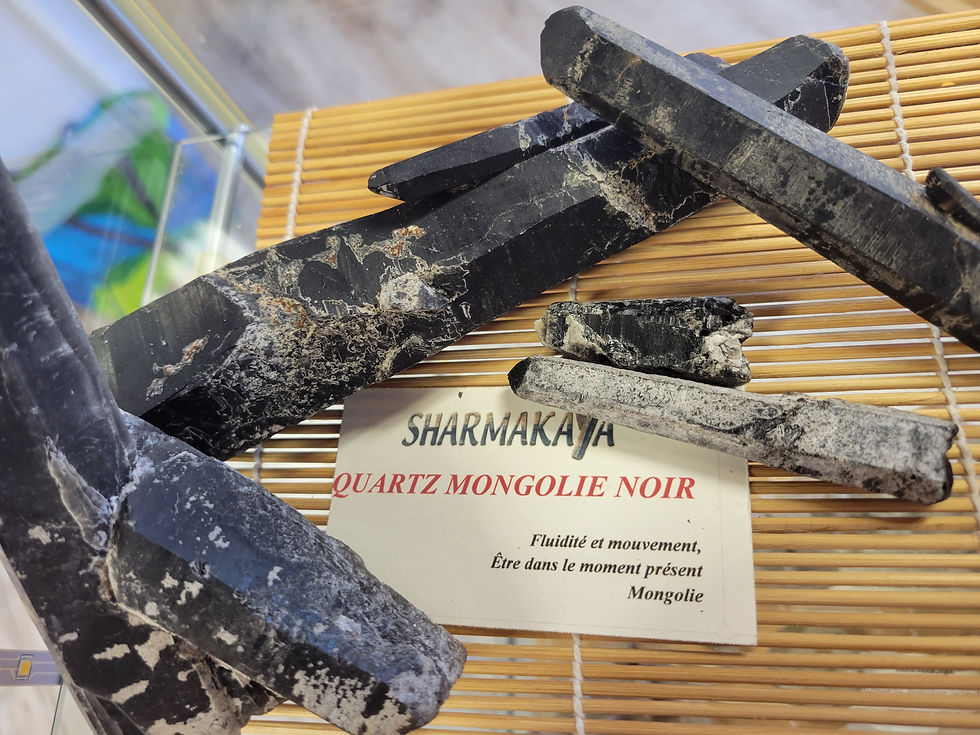 Miniature : QTZ: Majestic Maganese, Merkabah, Moldau, Molybdenite, Mongolien noir