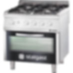 Stalgast 4 Burner Gas Range with Oven