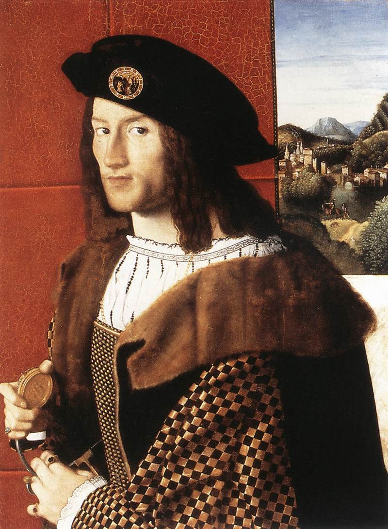 1512 ca Bartolomeo Veneto Ritratto di Gentiluomo Galleria Nazionale D'arte antica Roma 001