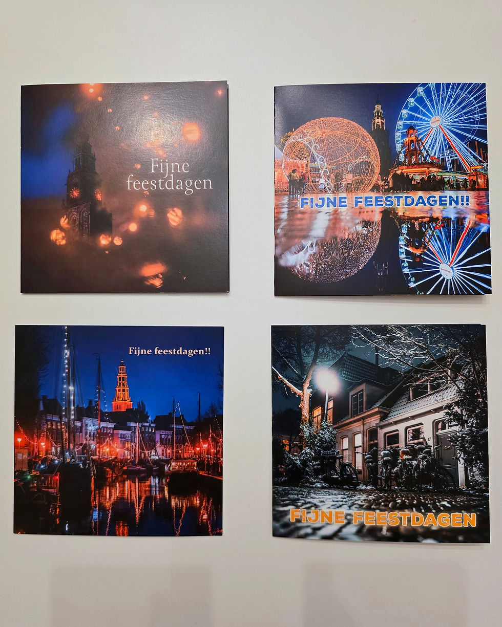 Thumbnail: Kerstkaarten Groningen 10 stuks