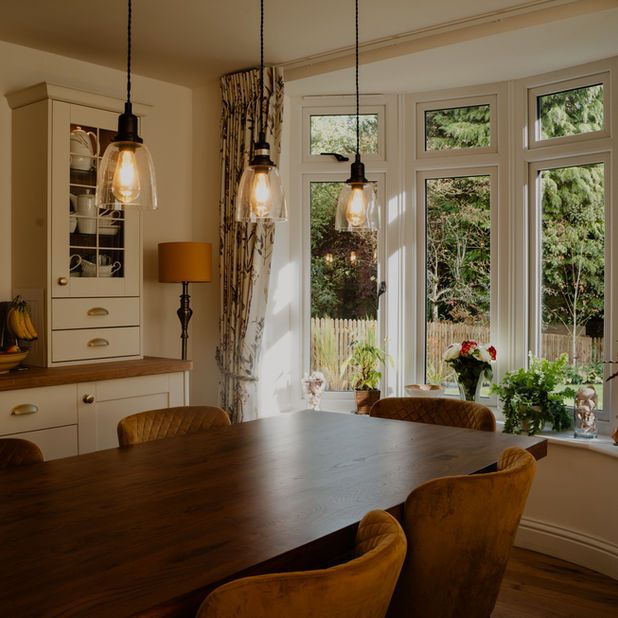 interior shot of Cheshire countryside, this new build bungalow