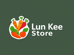 A_logo_design_for_a_fresh_vegetables_shop_named_Lun_Kee_Store_The_logo_should_feature_vibr