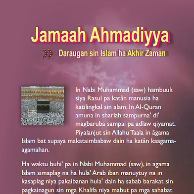 Jamaah Ahmadiyya, Daraugan Sin Islam ha Akhir Zaman