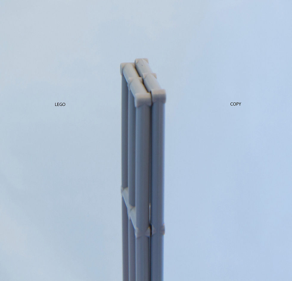 Thumbnail: New Lego 10179 Light Bluish Gray Boat Mast 28X3