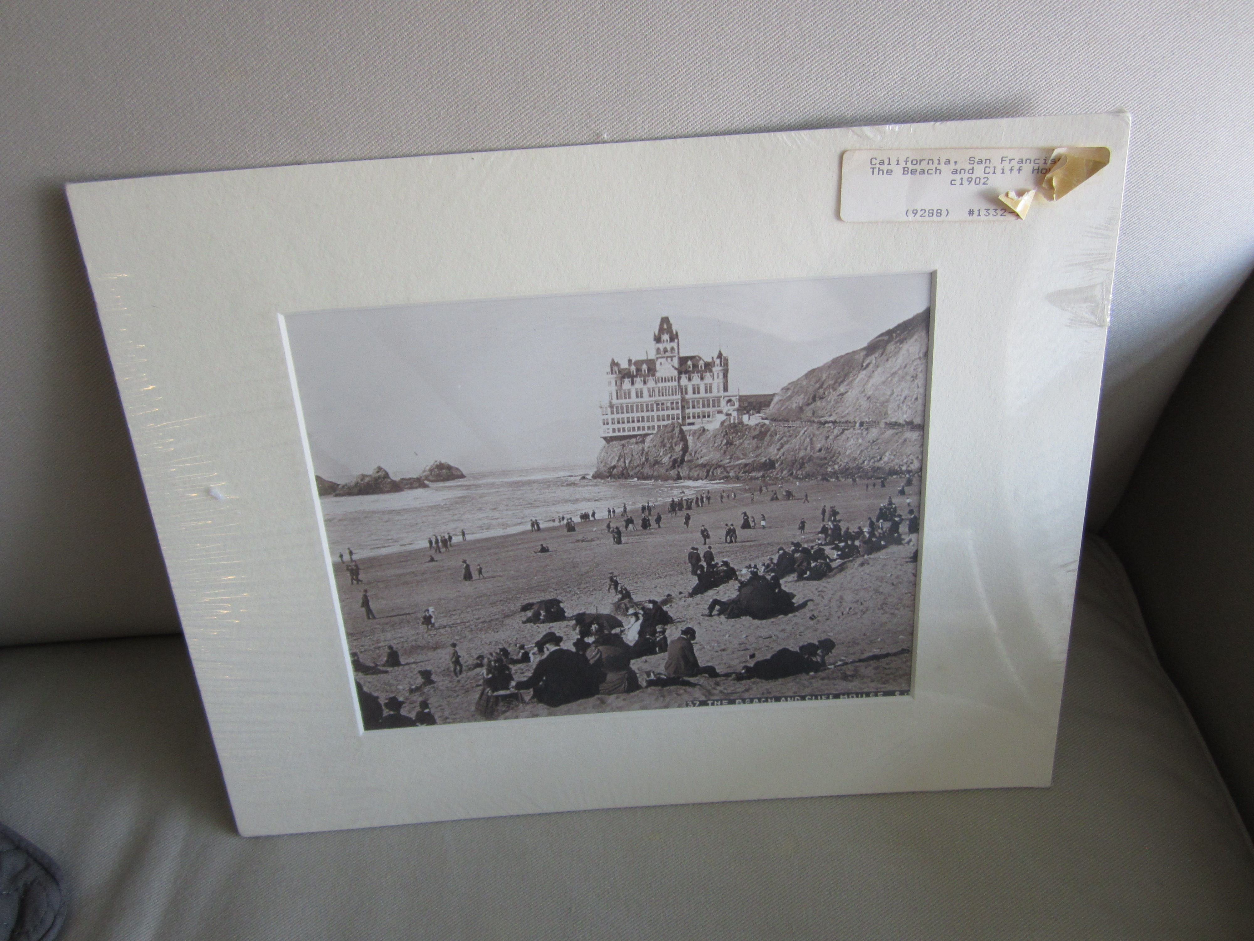 Gallery level matted San. Fran. Calif Historical Print