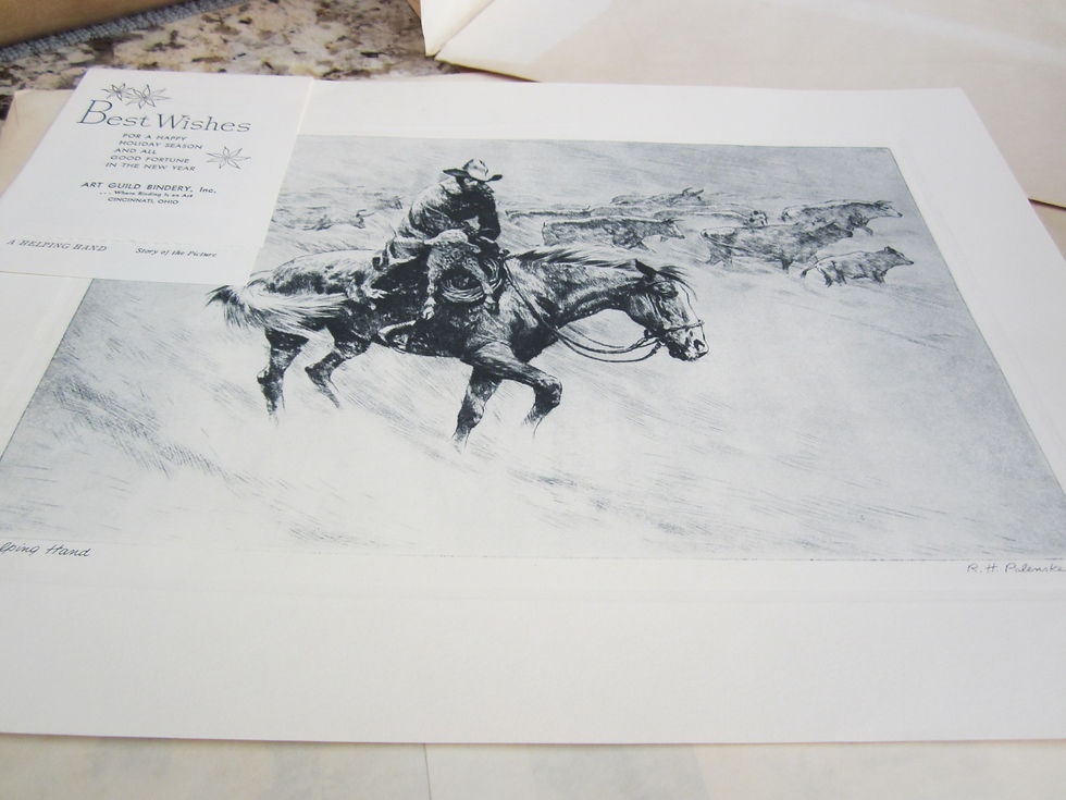Thumbnail: R.H. Palenske Talio-crome prrint of A Helping Hand