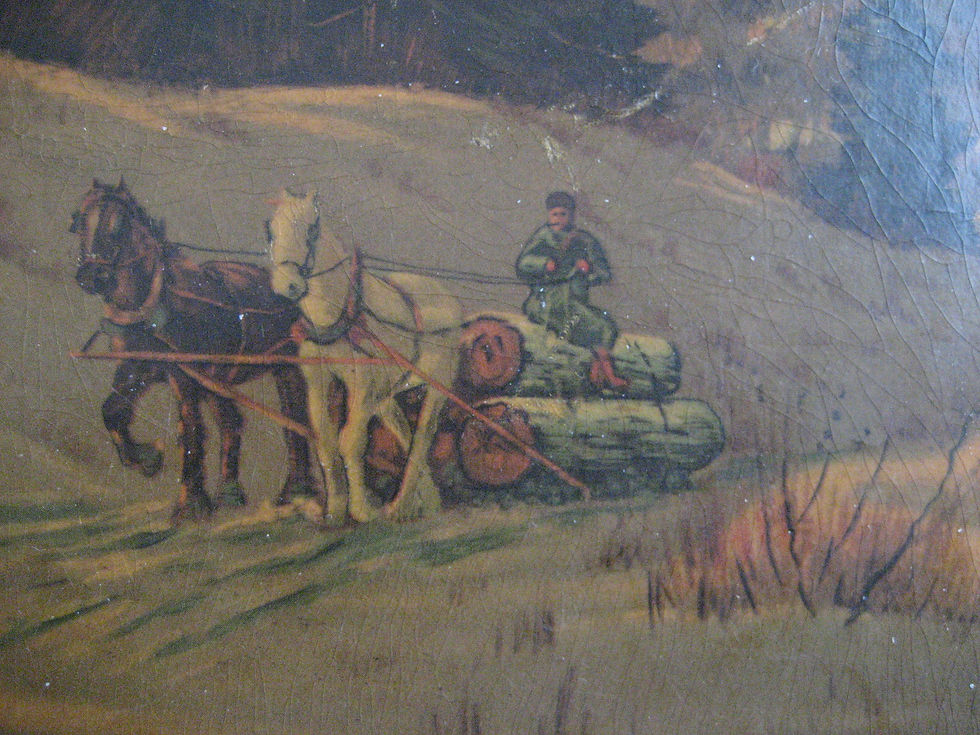 Thumbnail: Rustic WV Art Decoupaged Painting