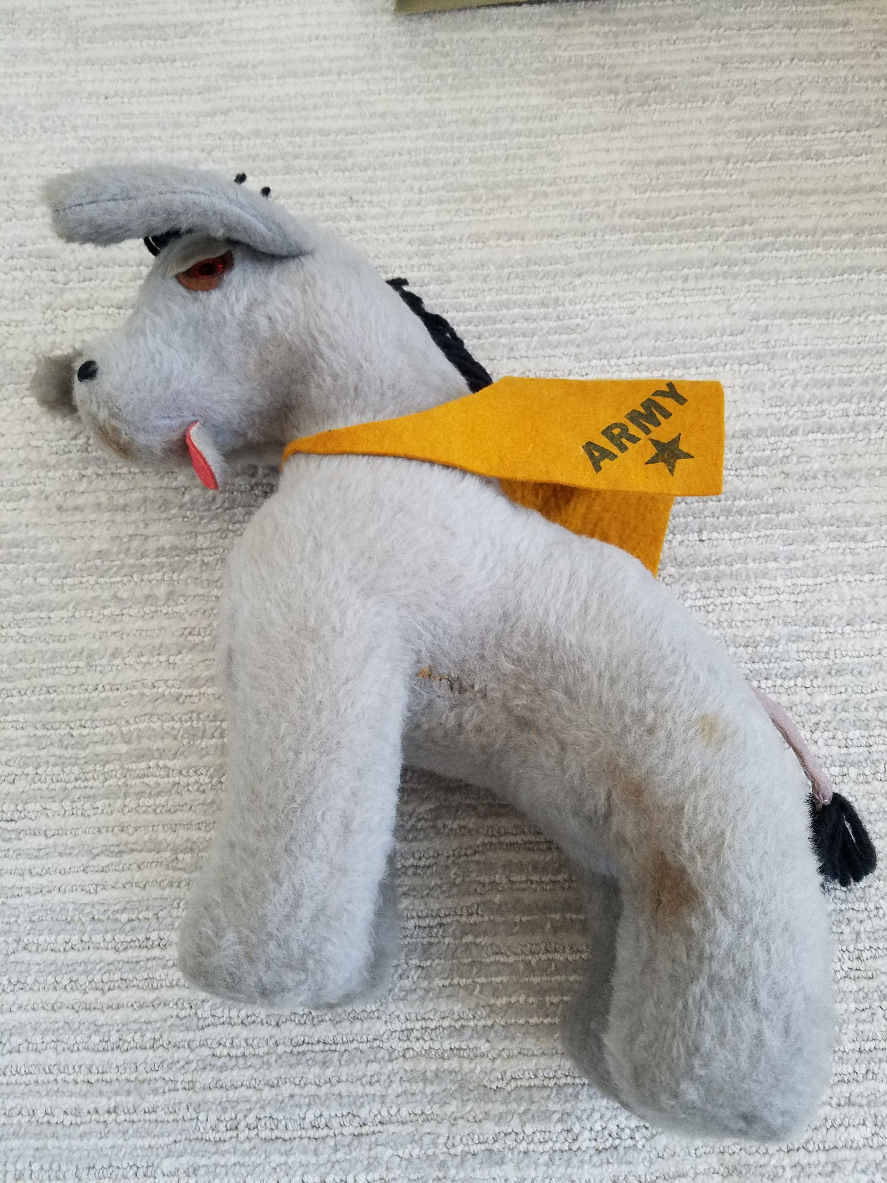 1970's Army Donkey plush toy