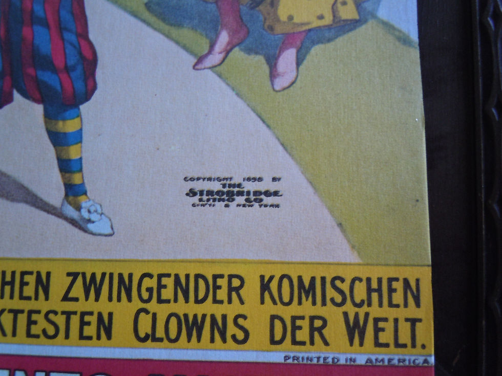 Thumbnail: Reproduction Ringling Brother Circus Poster in German