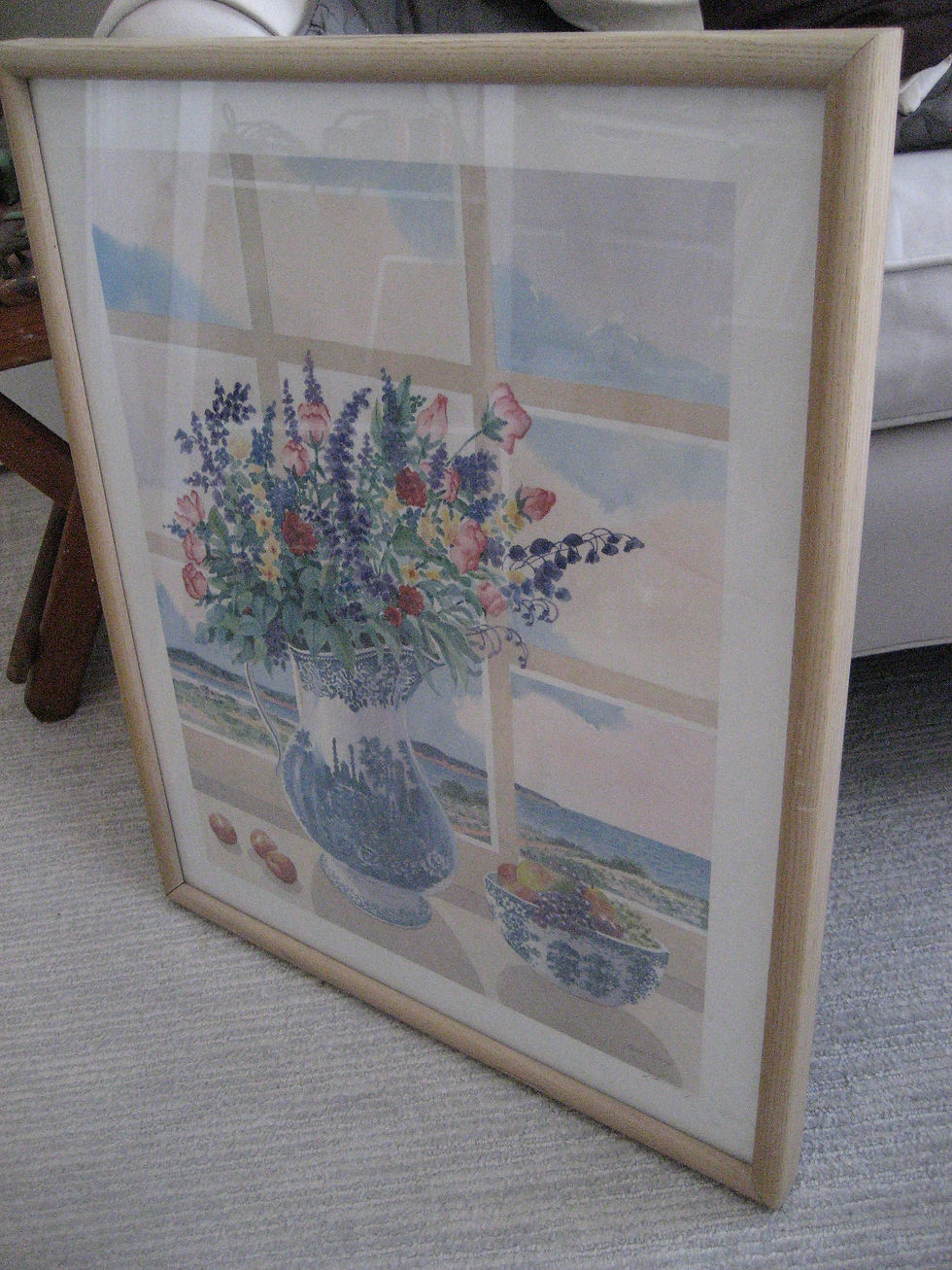 Peter Wong Signed Water Color Still Life - Great Detail