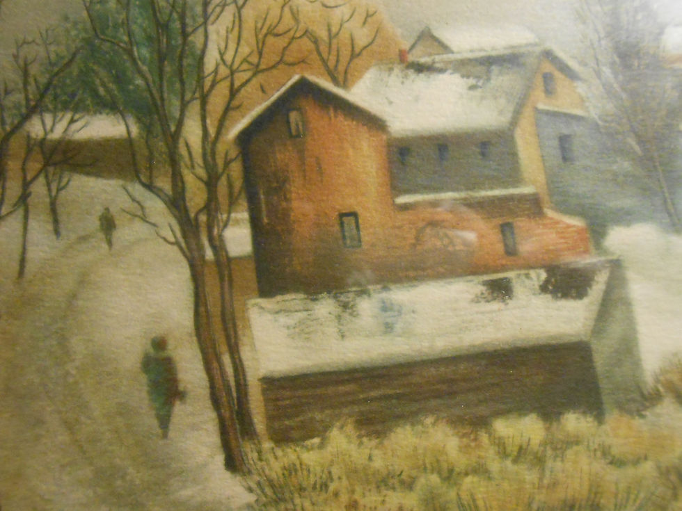 Thumbnail: 1939 Emil Ganso Print "Winter Morning"