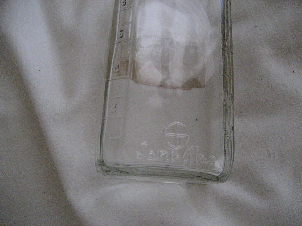 Thumbnail: Seven inch Brockway Sani Glass Bottle (4)