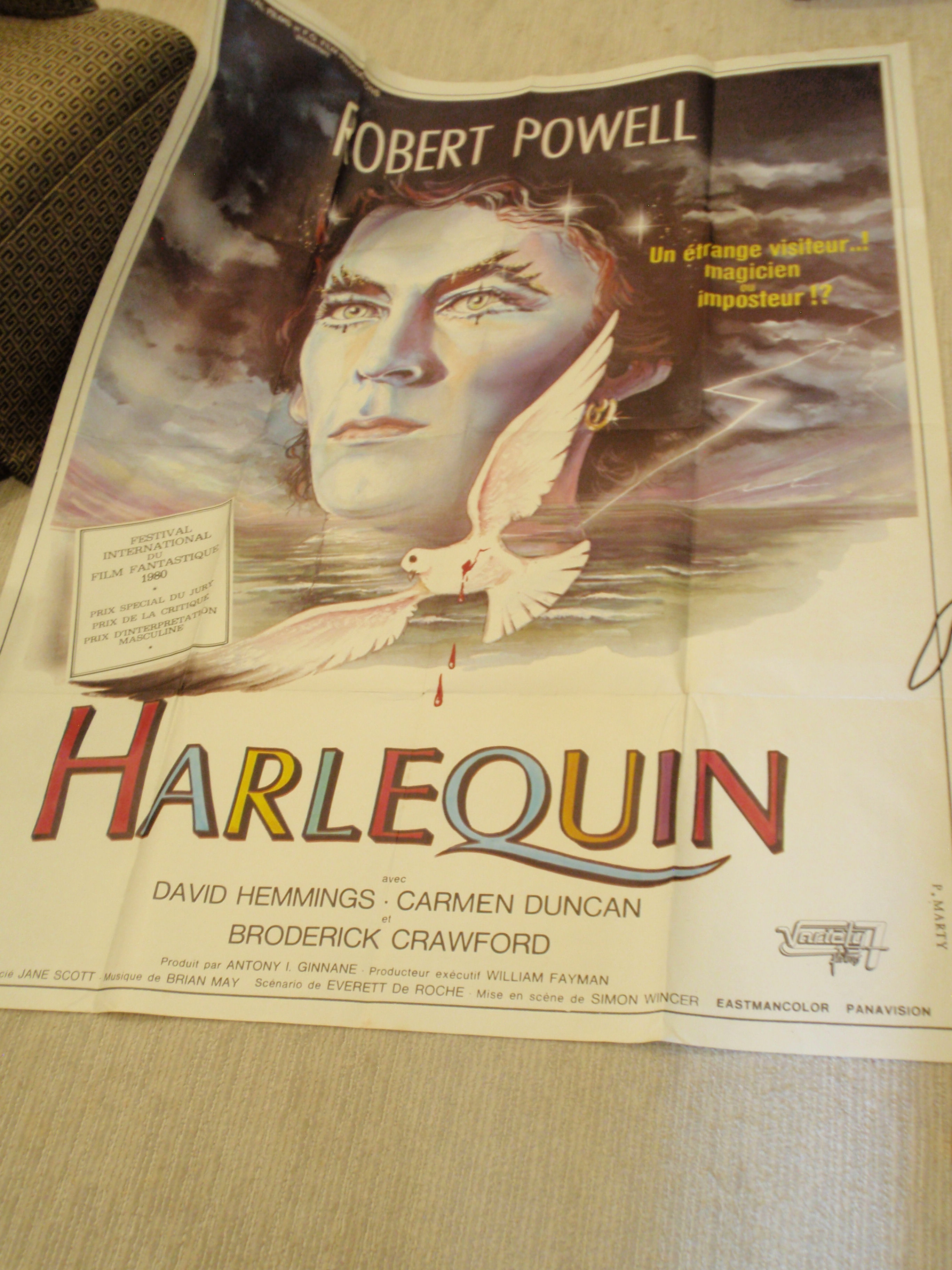 Large (5 foot) Poster of 1980 French Magic Show