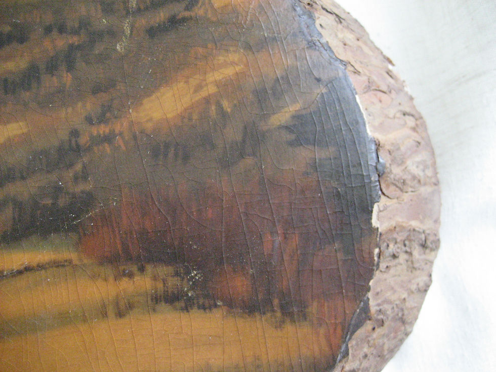Thumbnail: Rustic WV Art Decoupaged Painting