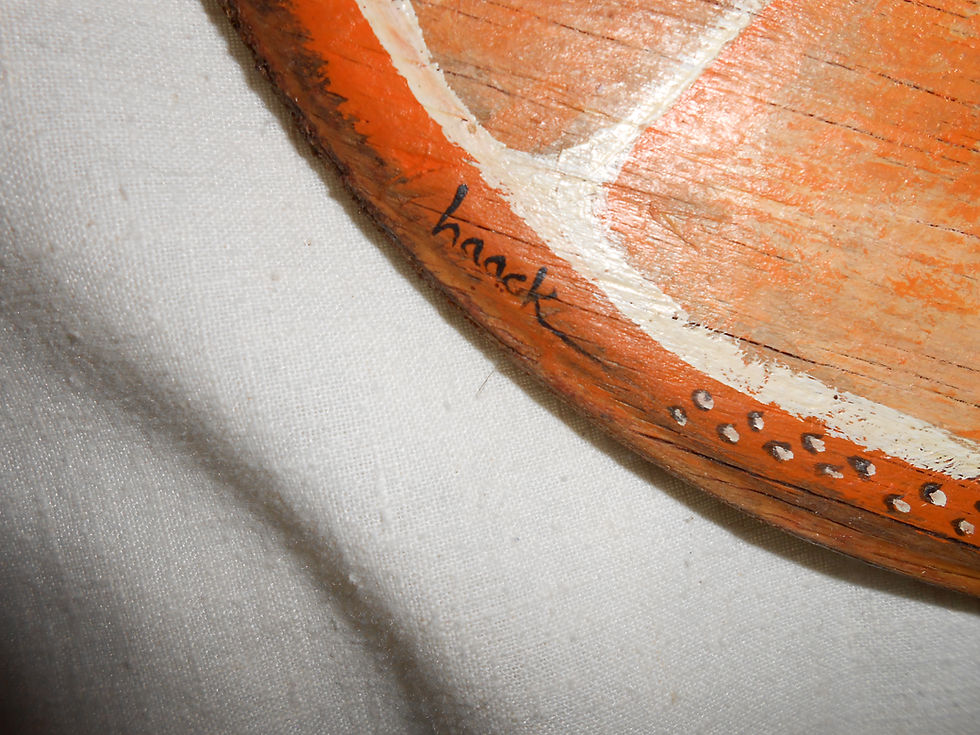 Thumbnail: Perfectly Crafted Folk Art Wood/Painted Orange Slice